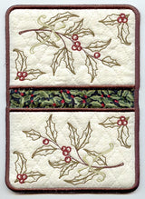 Boughs of Holly Pot Holder (In-the-Hoop)