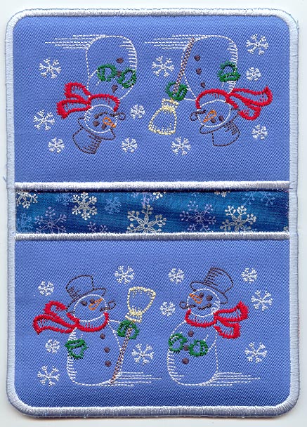 Joyful Snowmen Pot Holder (In-the-Hoop)