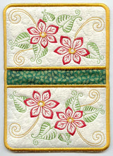 Holy Night Poinsettia Pot Holder (In-the-Hoop)