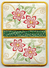 Holy Night Poinsettia Pot Holder (In-the-Hoop)