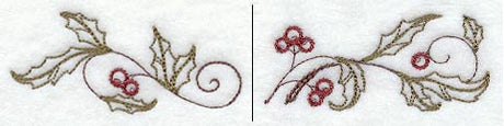Boughs of Holly Border (Vintage)