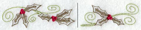 Christmas Holly Border (Vintage)