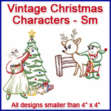 A Vintage Christmas Characters Design Pack