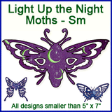 A Light Up the Night Moths Design Pack