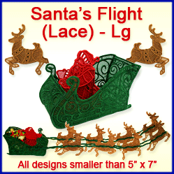 A Santa's Flight (Lace) Design Pack