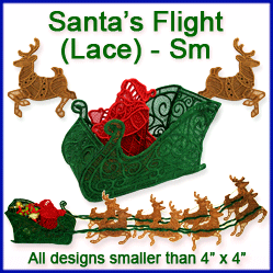 A Santa's Flight (Lace) Design Pack