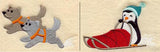 Dog Sled Penguin - Placket Pals