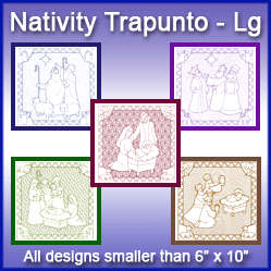 A Nativity Squares Design Pack (Trapunto)