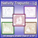A Nativity Squares Design Pack (Trapunto)