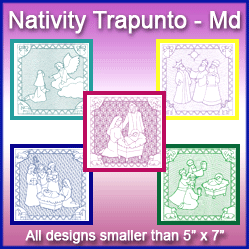 A Nativity Squares Design Pack (Trapunto)