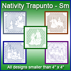 A Nativity Squares Design Pack (Trapunto)