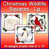 A Christmas Wildlife Squares Design Pack
