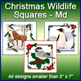 A Christmas Wildlife Squares Design Pack
