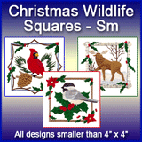 A Christmas Wildlife Squares Design Pack
