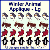 A Winter Animal Applique Design Pack