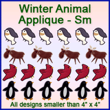 A Winter Animal Applique Design Pack
