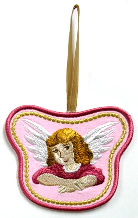 Victorian Angel Ornament (In-the-Hoop)