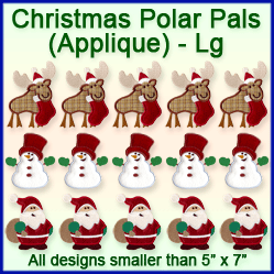 A Christmas Polar Pals (Applique) Design Pack
