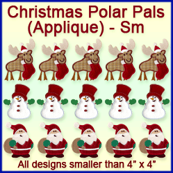 A Christmas Polar Pals (Applique) Design Pack