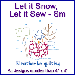 A Let it Snow, Let it Sew Design Pack