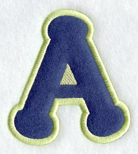Dot Refrigerator Magnet Letter A - 4 inch (In-the-Hoop)
