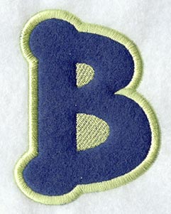Dot Refrigerator Magnet Letter B  - 4 inch (In-the-Hoop)