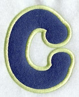 Dot Refrigerator Magnet Letter C  - 4 inch (In-the-Hoop)