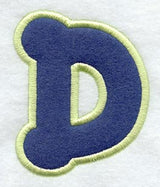 Dot Refrigerator Magnet Letter D  - 4 inch (In-the-Hoop)