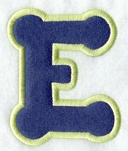 Dot Refrigerator Magnet Letter E  - 4 inch (In-the-Hoop)
