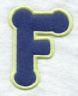 Dot Refrigerator Magnet Letter F  - 4 inch (In-the-Hoop)