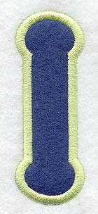 Dot Refrigerator Magnet Letter I  - 4 inch (In-the-Hoop)