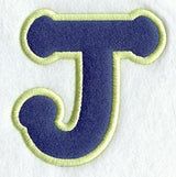 Dot Refrigerator Magnet Letter J  - 4 inch (In-the-Hoop)