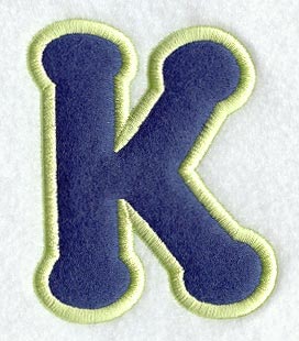 Dot Refrigerator Magnet Letter K  - 4 inch (In-the-Hoop)