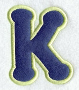 Dot Refrigerator Magnet Letter K  - 4 inch (In-the-Hoop)