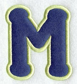 Dot Refrigerator Magnet Letter M  - 4 inch (In-the-Hoop)