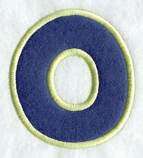 Dot Refrigerator Magnet Letter O  - 4 inch (In-the-Hoop)