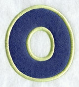 Dot Refrigerator Magnet Letter O  - 4 inch (In-the-Hoop)