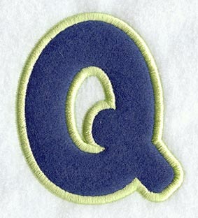 Dot Refrigerator Magnet Letter Q  - 4 inch (In-the-Hoop)