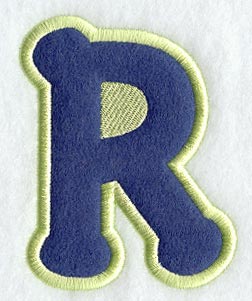 Dot Refrigerator Magnet Letter R  - 4 inch (In-the-Hoop)