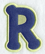 Dot Refrigerator Magnet Letter R  - 4 inch (In-the-Hoop)