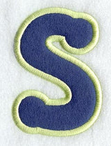 Dot Refrigerator Magnet Letter S  - 4 inch (In-the-Hoop)