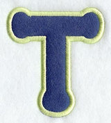 Dot Refrigerator Magnet Letter T  - 4 inch (In-the-Hoop)