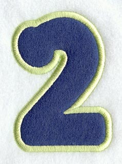 Dot Refrigerator Magnet Number 2  - 4 inch (In-the-Hoop)