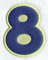 Dot Refrigerator Magnet Number 8 - 4 inch (In-the-Hoop)