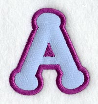 Dot Refrigerator Magnet Letter A - 4 inch (In-the-Hoop)