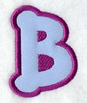 Dot Refrigerator Magnet Letter B  - 4 inch (In-the-Hoop)
