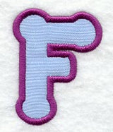 Dot Refrigerator Magnet Letter F  - 4 inch (In-the-Hoop)