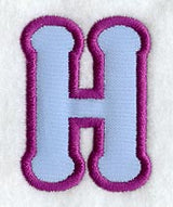 Dot Refrigerator Magnet Letter H  - 4 inch (In-the-Hoop)