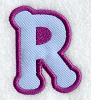 Dot Refrigerator Magnet Letter R  - 4 inch (In-the-Hoop)