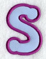 Dot Refrigerator Magnet Letter S  - 4 inch (In-the-Hoop)